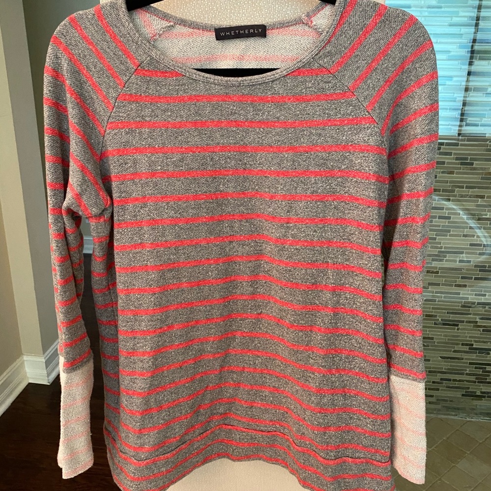 Whetherly Stitch Fix striped tunic sweater L